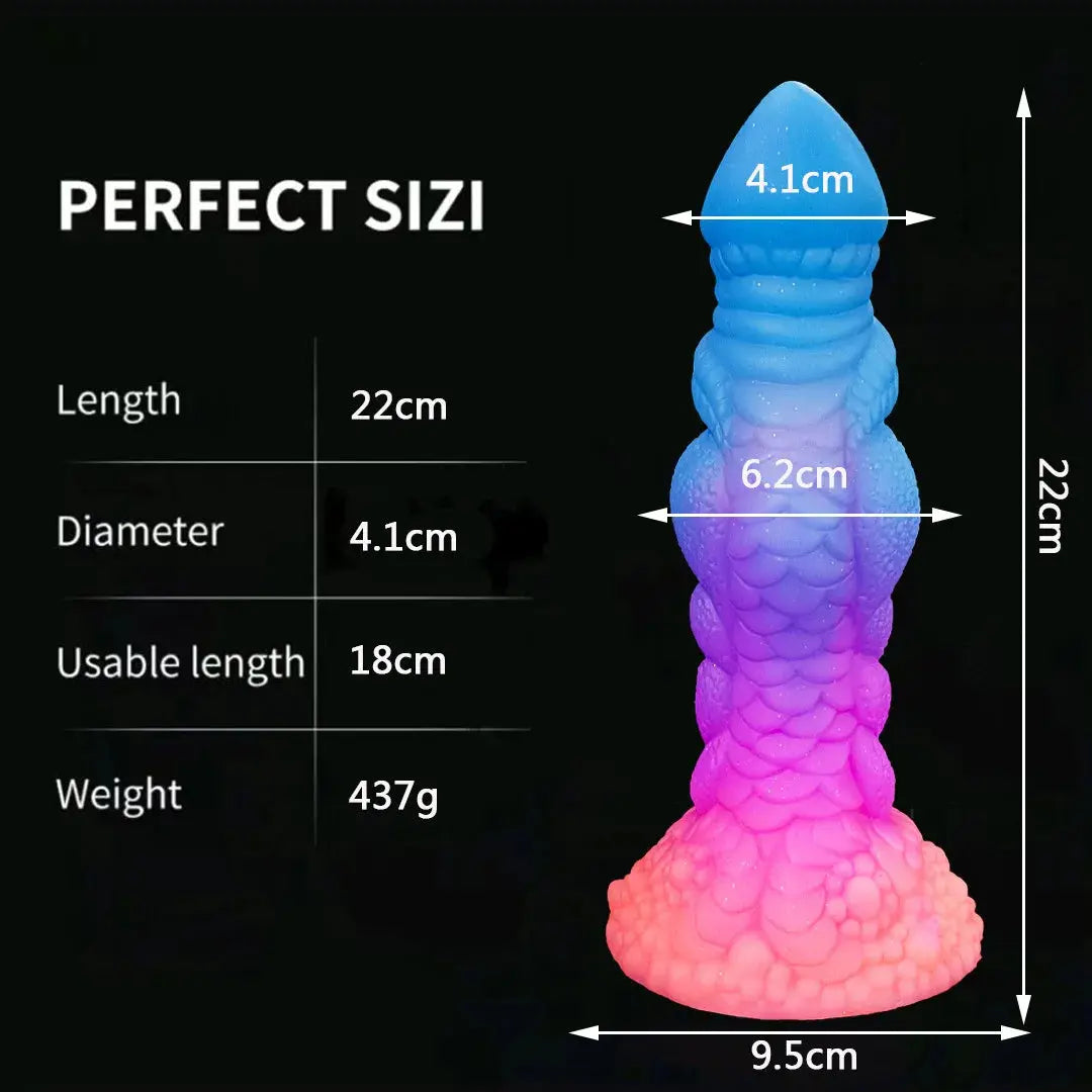 Silicone Realistic Dildo Luminous Monster Dildo Deep Anal Plug ExploreSPECIFICATIONSBrand Name: Sweet MagicSexually Suggestive: NoOrigin: Mainland ChinaObscene Picture: NoNumber of Pieces: One UnitSize: 1 sizeMaterial: SiliconeItem TypJohnny TirakJohnny TirakSilicone Realistic Dildo Luminous Monster Dildo Deep Anal Plug Explore Prostate Massage Anal Dildo Butt Plug Anal Toys Sexshop