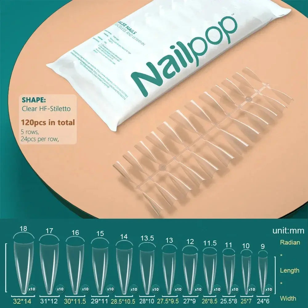 NAILPOP 120pcs Fake Nails Full Cover Press on Nails Coffin Soft Gel AmSPECIFICATIONSBrand Name: NailpopHign-concerned Chemical: NoneNumber of Pieces: One UnitOrigin: Mainland ChinaMaterial: AcrylicQuantity: 120pcs/bagSize: 10 DifferentJohnny TirakJohnny TirakNails Coffin Soft Gel American Pose Capsule False Nail Tips