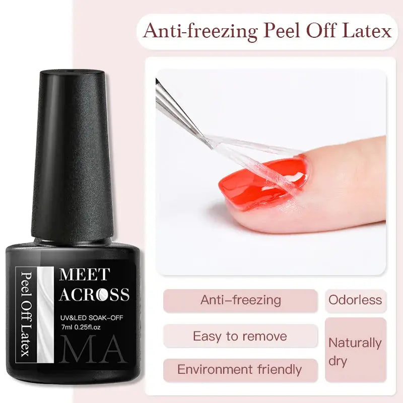 MEET ACROSS 7ml Clear Non Stick Hand Solid Extension Nail Gel Polish CSPECIFICATIONSBrand Name: MEET ACROSSIngredient: ResinOrigin: Mainland ChinaHign-concerned Chemical: NoneNumber of Pieces: One UnitVolume: 10mlModel Number: Q52305-1Johnny TirakJohnny TirakStick Hand Solid Extension Nail Gel Polish Carving Flower Nail Art Building UV Gel Acrylic Varnish