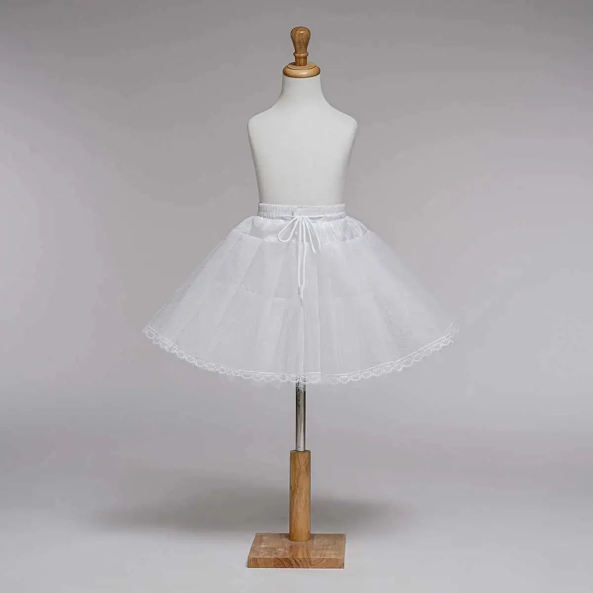 2023 White Children kids Petticoat A-Line 3 Hoops One Layer Kids CrinoSPECIFICATIONSBrand Name: NoEnName_NullMaterial: POLYESTEROrigin: Mainland ChinaCN: JiangsuTechnics: RUFFLEItem Type: petticoatDepartment Name: ChildrenChoice: yesJohnny TirakJohnny TirakLayer Kids Crinoline Lace Trim Flower Girl Dress Underskirt Elastic Waist