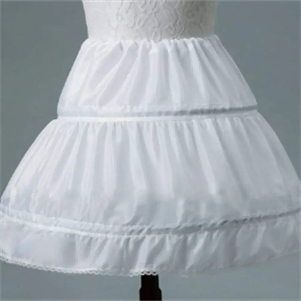 2023 White Children kids Petticoat A-Line 3 Hoops One Layer Kids CrinoSPECIFICATIONSBrand Name: NoEnName_NullMaterial: POLYESTEROrigin: Mainland ChinaCN: JiangsuTechnics: RUFFLEItem Type: petticoatDepartment Name: ChildrenChoice: yesJohnny TirakJohnny TirakLayer Kids Crinoline Lace Trim Flower Girl Dress Underskirt Elastic Waist