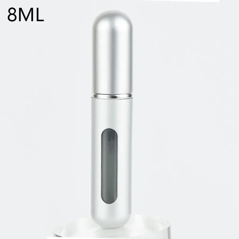 8/5ml Perfume Atomizer Portable Liquid Container For Cosmetics Traveling Mini Aluminum Spray Alcochol Empty Refillable Bottle.