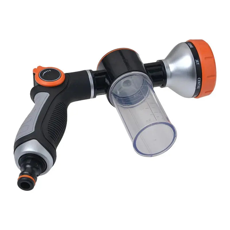 8 Patterns Hose Sprayer High Pressure Heavy Duty Pup Jet Dog Wash PlasSPECIFICATIONSBrand Name: NoEnName_NullGarden Water Gun Type: SprayersOrigin: Mainland ChinaType: Garden Water GunsJohnny TirakJohnny Tirak8 Patterns Hose Sprayer High Pressure Heavy Duty Pup Jet Dog Wash Plastics Water Hose Nozzle