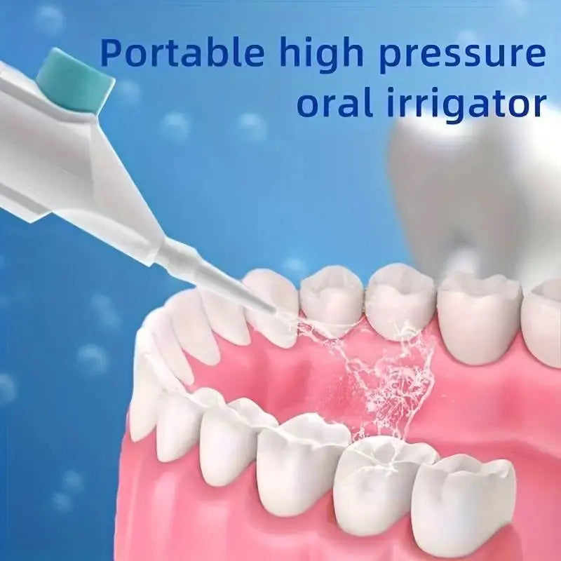 Household High Pressure Oral Irrigator Portable Teeth Clean Water DentSPECIFICATIONSBrand Name: otherMaterial: plasticSize: 26*14*5Origin: Mainland ChinaChoice: yesJohnny TirakJohnny TirakHousehold High Pressure Oral Irrigator Portable Teeth Clean Water Dental Floss Manual High Pressure Water Toothpick