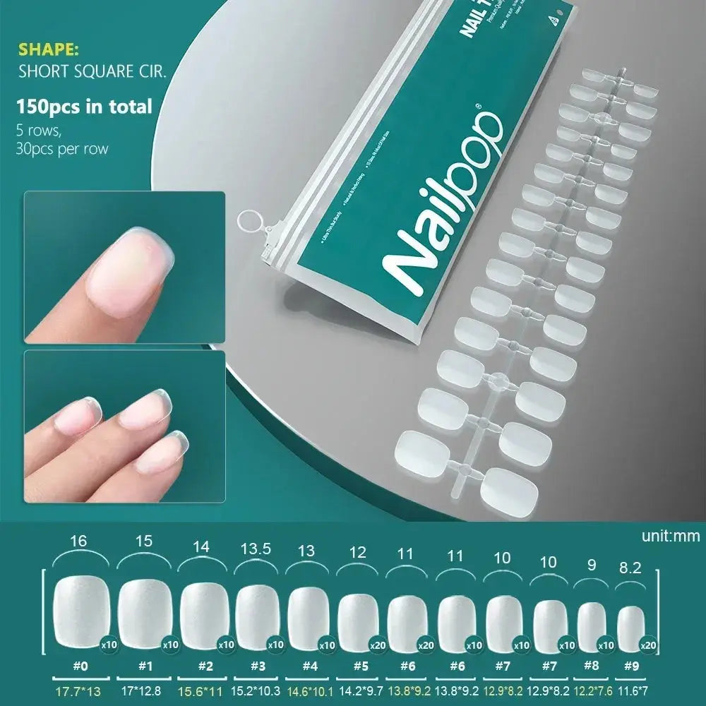 NAILPOP 120pcs Fake Nails Full Cover Press on Nails Coffin Soft Gel AmSPECIFICATIONSBrand Name: NailpopHign-concerned Chemical: NoneNumber of Pieces: One UnitOrigin: Mainland ChinaMaterial: AcrylicQuantity: 120pcs/bagSize: 10 DifferentJohnny TirakJohnny TirakNails Coffin Soft Gel American Pose Capsule False Nail Tips