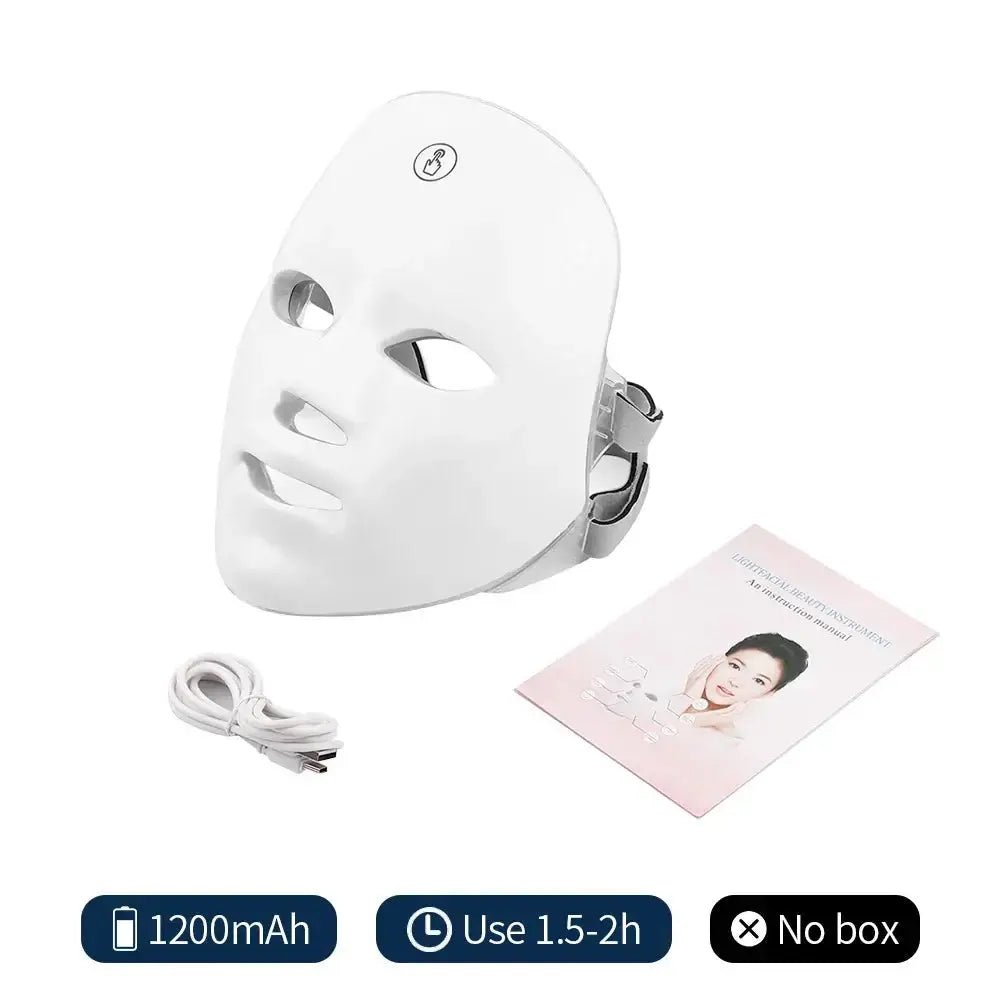 USB Charge 7Colors LED Facial Mask Photon Therapy Skin Rejuvenation AnSPECIFICATIONSBrand Name: foreverlilyPower Source: USB ChargerMaterial: plasticHign-concerned Chemical: NoneOrigin: Mainland ChinaFunction: Skin TighteningFunction: Johnny TirakJohnny TirakUSB Charge 7Colors LED Facial Mask Photon Therapy Skin Rejuvenation Anti Acne Wrinkle Removal Skin Care Mask Skin Brightening