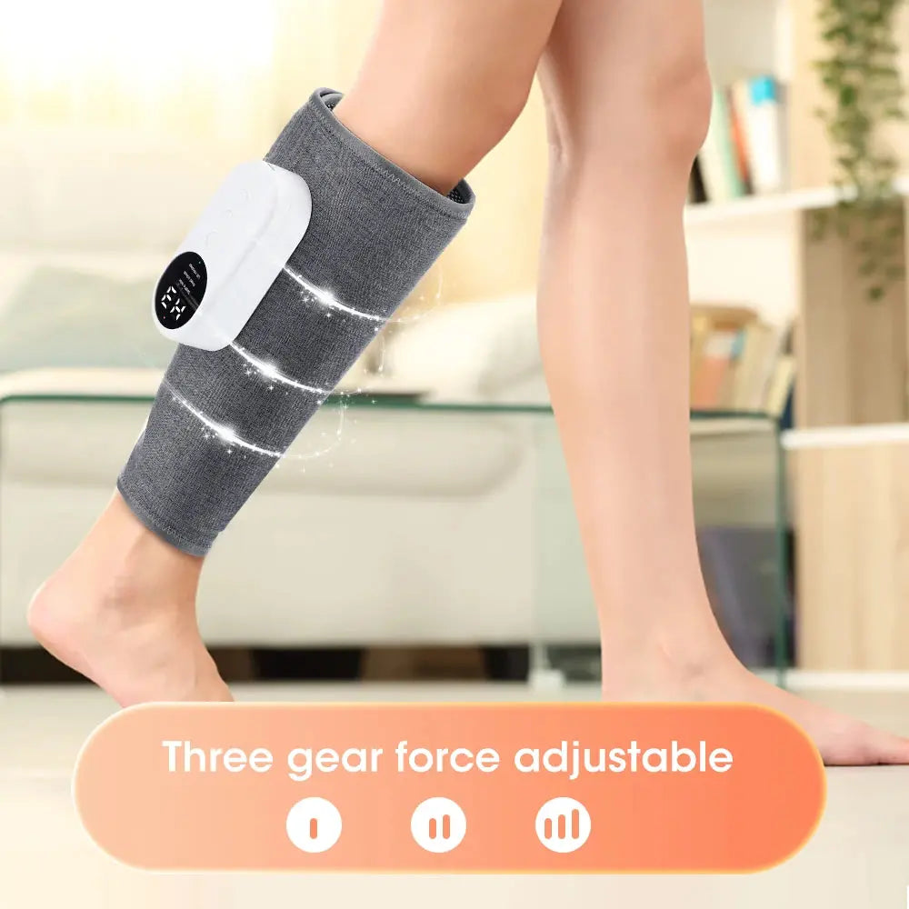 Electric Leg Massager Charging Calf Air Compression Massager with Three Massage Modes Thigh And Knee 360° All-Round Packag.