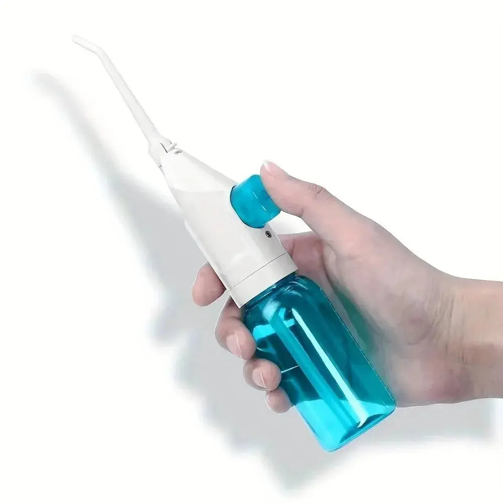 Household High Pressure Oral Irrigator Portable Teeth Clean Water DentSPECIFICATIONSBrand Name: otherMaterial: plasticSize: 26*14*5Origin: Mainland ChinaChoice: yesJohnny TirakJohnny TirakHousehold High Pressure Oral Irrigator Portable Teeth Clean Water Dental Floss Manual High Pressure Water Toothpick