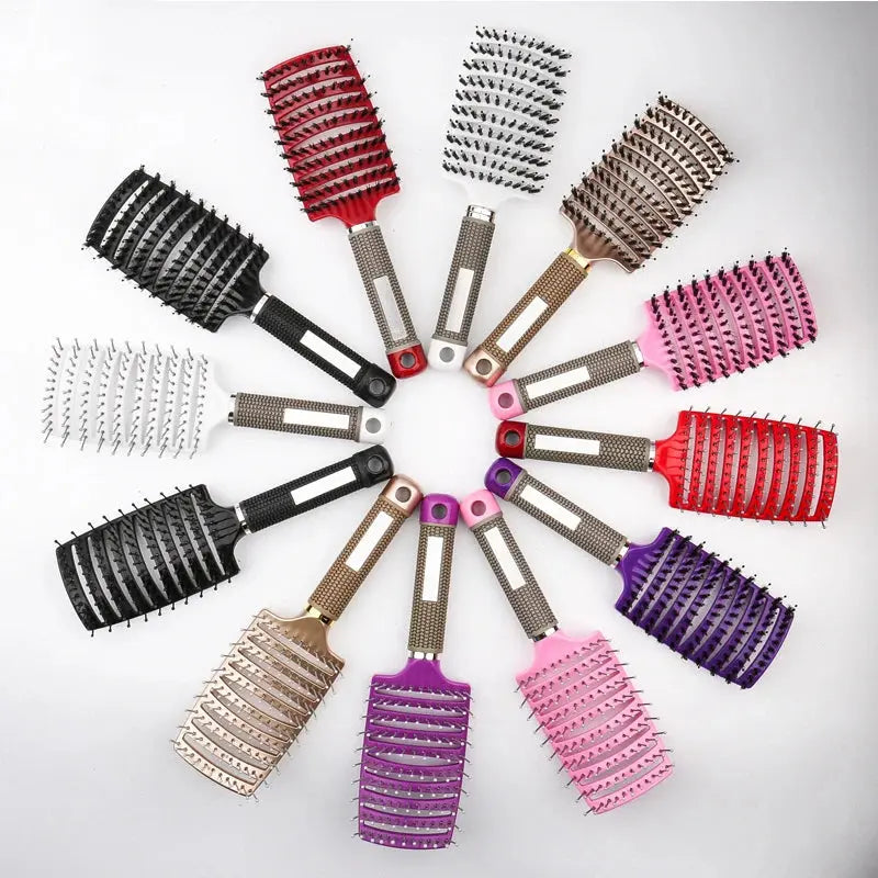 Hair Brush Hair Comb Detangling Hair Brush Bristle&Nylon Women Wet MasSPECIFICATIONS
Number of Pieces: One Unit
Brand Name: other
Model Number: A0005
Item Type: comb
Material: ABS
Size: 25*8.7 * 2.6cm
Origin: Mainland China
Choice: yesJohnny TirakJohnny TirakHair Brush Hair Comb Detangling Hair Brush Bristle&Nylon Women Wet Massage Comb Curly Hairdressing Salon Styling Tools