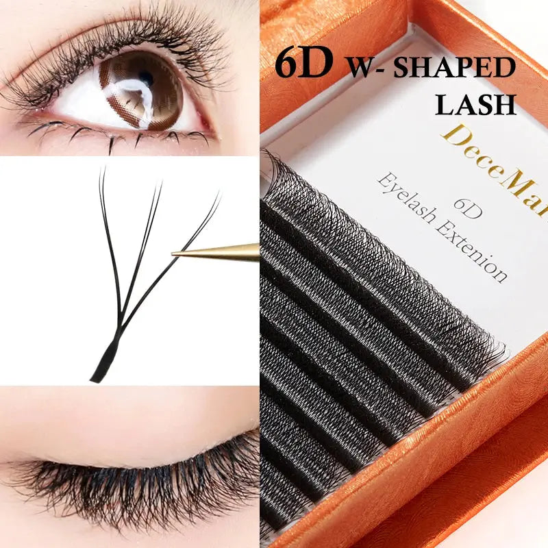 DeceMars 6D-W shaped eyelash extensionSPECIFICATIONSBrand Name: DeceMarsFalse Eyelashes Terrier: OtherOrigin: Mainland ChinaCN: ShanghaiFalse Eyelashe Length: under 0.5cmFalse Eyelashes Sort: Eyelashes EJohnny TirakJohnny Tirakshaped eyelash extension