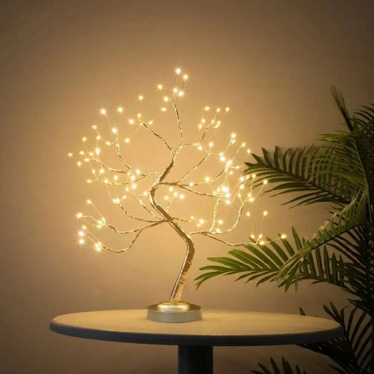 LED Birch Night Light 8Modes Mini Christmas Tree Lamp USB/Battery BedsSPECIFICATIONSFeature 1: Gypsophila Colorful Tree Remote Table LampFeature 2: Mini Christmas Tree Copper Wire Garland LampFeature 3: Home Christmas Birthday Party GaJohnny TirakJohnny TirakLED Birch Night Light 8Modes Mini Christmas Tree Lamp USB/Battery Bedside Room Decorative Tabletop Bonsai Tree Fairy Nightlights