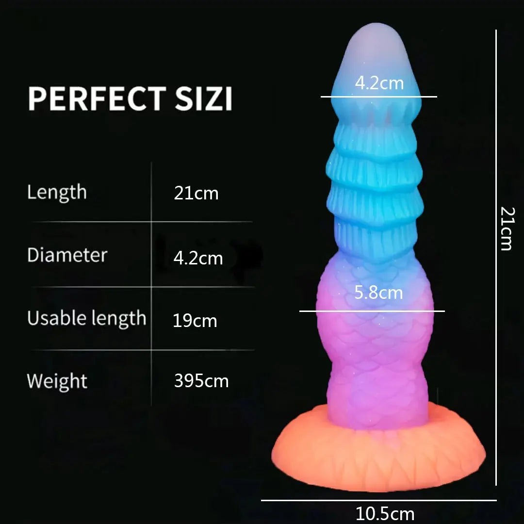 Silicone Realistic Dildo Luminous Monster Dildo Deep Anal Plug ExploreSPECIFICATIONSBrand Name: Sweet MagicSexually Suggestive: NoOrigin: Mainland ChinaObscene Picture: NoNumber of Pieces: One UnitSize: 1 sizeMaterial: SiliconeItem TypJohnny TirakJohnny TirakSilicone Realistic Dildo Luminous Monster Dildo Deep Anal Plug Explore Prostate Massage Anal Dildo Butt Plug Anal Toys Sexshop