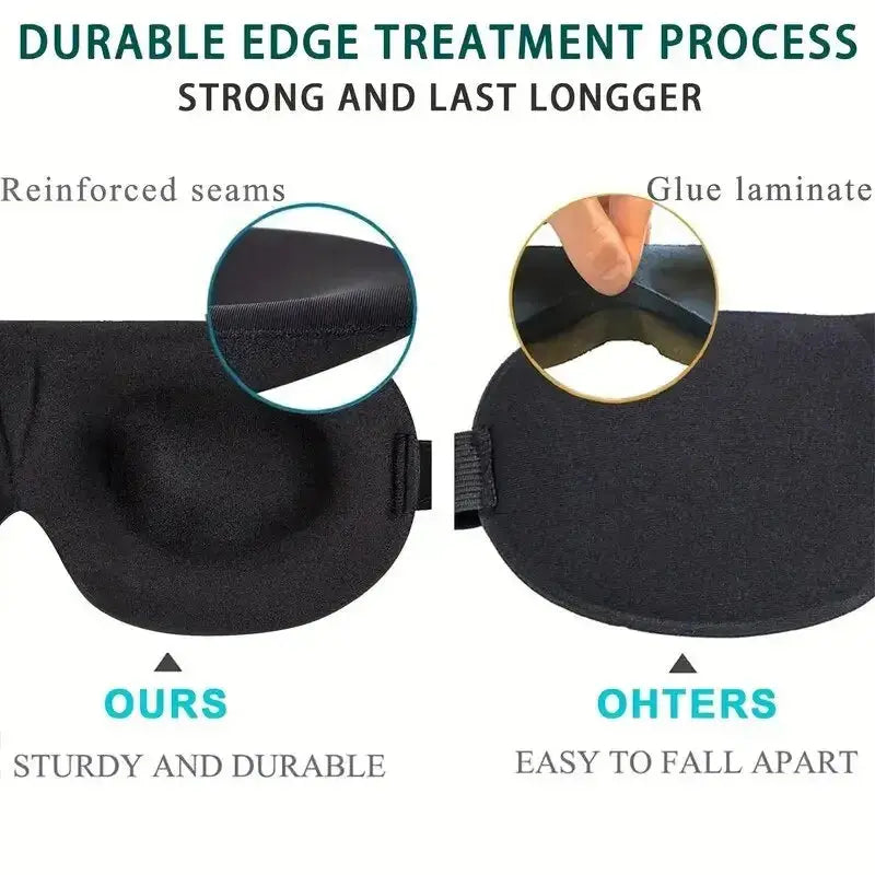 3D Stereoscopic Sleep Eye Mask, Sleep Magic Memory Sponge Black ShadinSPECIFICATIONSBrand Name: otherItem Type: EYE PATCHOrigin: Mainland ChinaChoice: yesJohnny TirakJohnny Tirak3D Stereoscopic Sleep Eye Mask, Sleep Magic Memory Sponge Black Shading Breathable Eye Protection