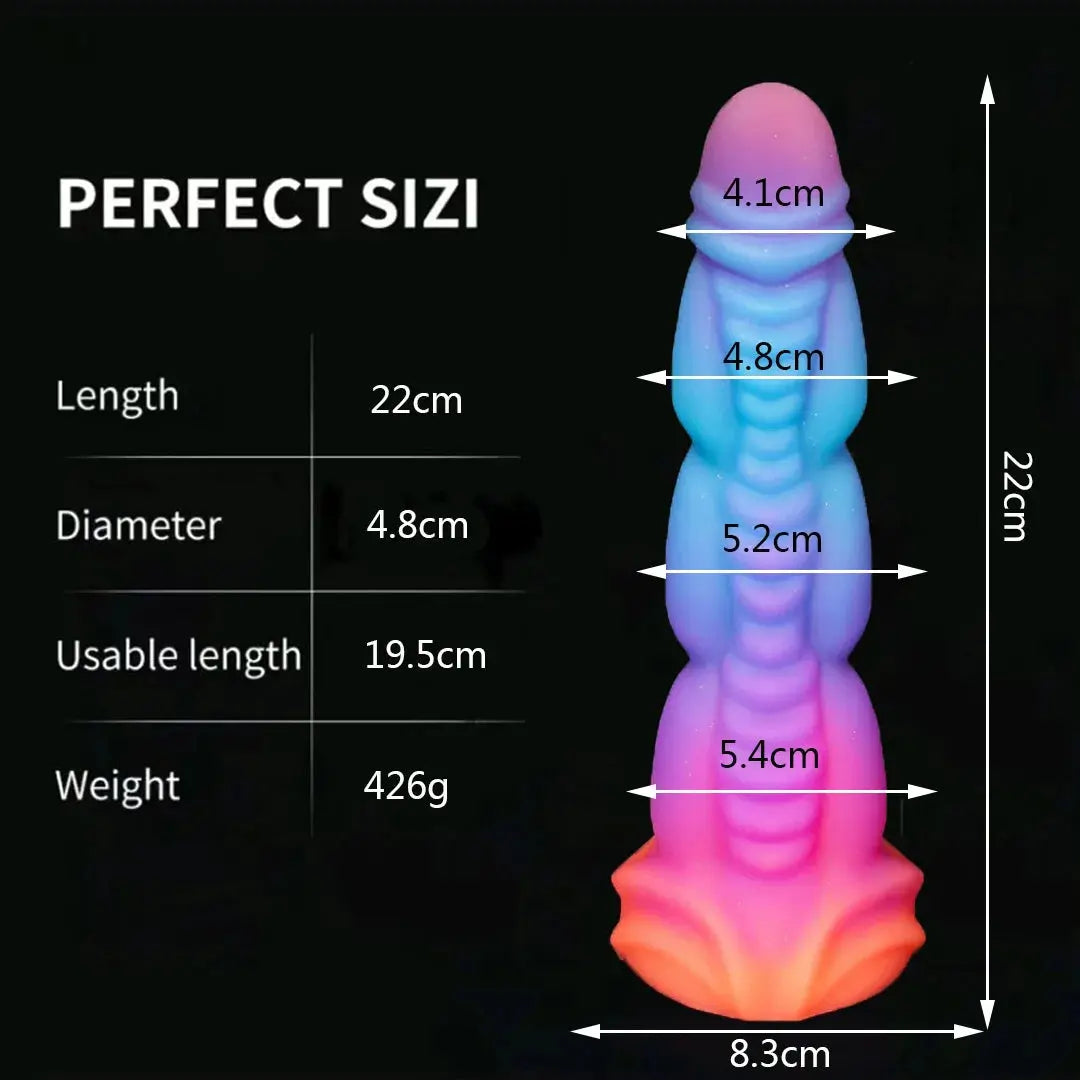 Silicone Realistic Dildo Luminous Monster Dildo Deep Anal Plug ExploreSPECIFICATIONSBrand Name: Sweet MagicSexually Suggestive: NoOrigin: Mainland ChinaObscene Picture: NoNumber of Pieces: One UnitSize: 1 sizeMaterial: SiliconeItem TypJohnny TirakJohnny TirakSilicone Realistic Dildo Luminous Monster Dildo Deep Anal Plug Explore Prostate Massage Anal Dildo Butt Plug Anal Toys Sexshop