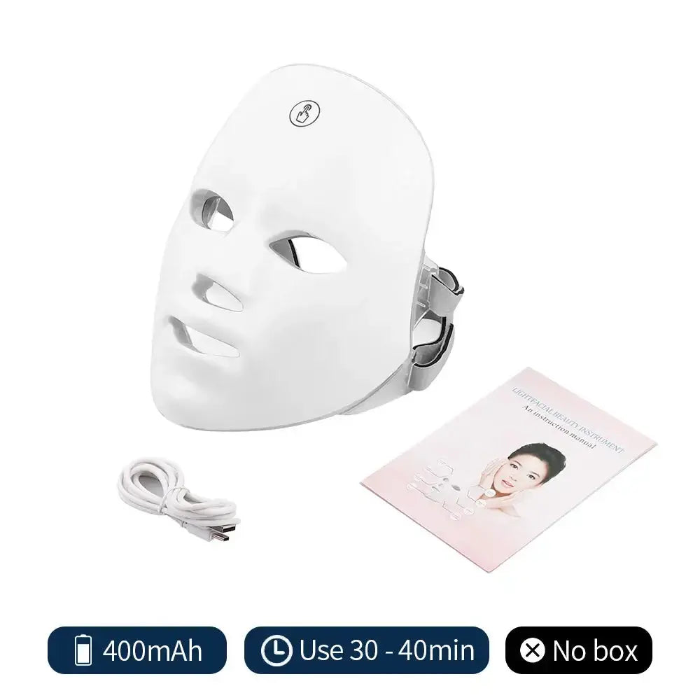 USB Charge 7Colors LED Facial Mask Photon Therapy Skin Rejuvenation AnSPECIFICATIONSBrand Name: foreverlilyPower Source: USB ChargerMaterial: plasticHign-concerned Chemical: NoneOrigin: Mainland ChinaFunction: Skin TighteningFunction: Johnny TirakJohnny TirakUSB Charge 7Colors LED Facial Mask Photon Therapy Skin Rejuvenation Anti Acne Wrinkle Removal Skin Care Mask Skin Brightening