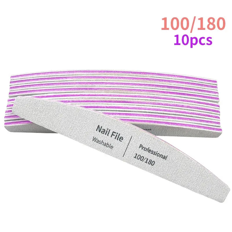 Nail File 100 to 180 Professional Tools Emery for Manicure Lime 240 SaSPECIFICATIONSBrand Name: NoEnName_NullQuantity: 5pcs/10pcsItem Type: Nail FileMaterial: plasticNumber of Pieces: COMBOOrigin: Mainland ChinaChoice: yessemi_Choice: Johnny TirakJohnny TirakManicure Lime 240 Sandpaper Gel Polishing Files