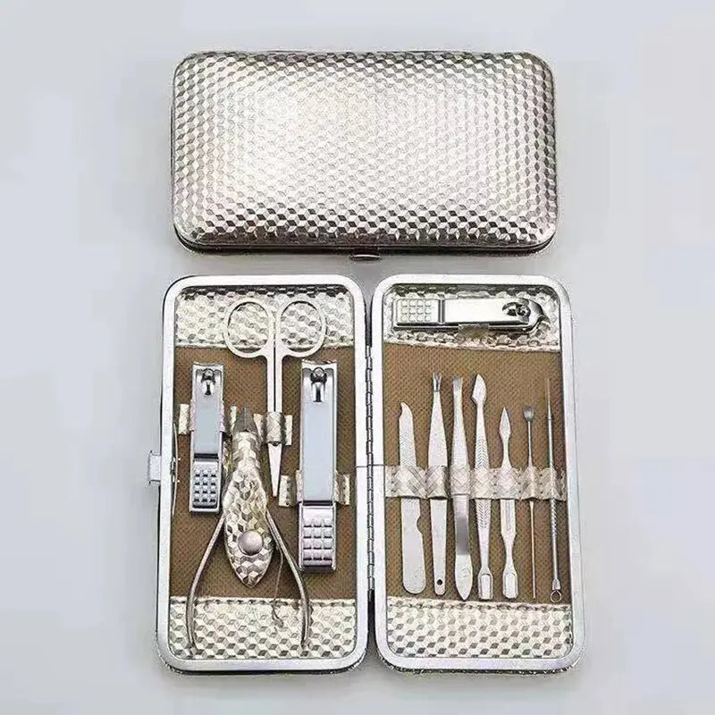 Nail Clipper Set 12 Piece Set Nail Clipper Beauty Manicure Tool Set NaSPECIFICATIONSNumber of Pieces: One UnitBrand Name: otherModel Number: 12pcItem Type: Clipper &amp; TrimmerMaterial: Stainless SteelApplication: FingerApplication: TJohnny TirakJohnny TirakNail Clipper Set 12 Piece Set Nail Clipper Beauty Manicure Tool Set Nail Clipper Gift Set Golden Hand Foot Care Tools Pedicure